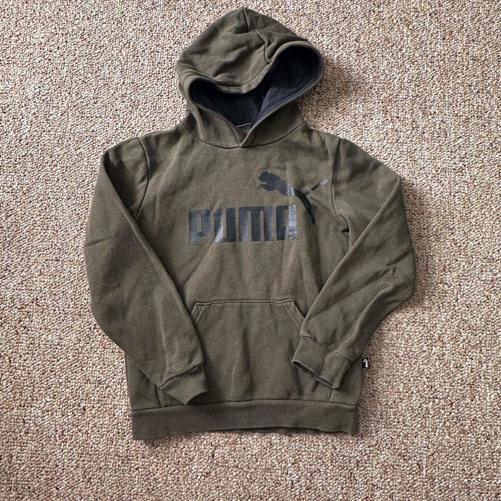 Puma Olive Green Hoodie